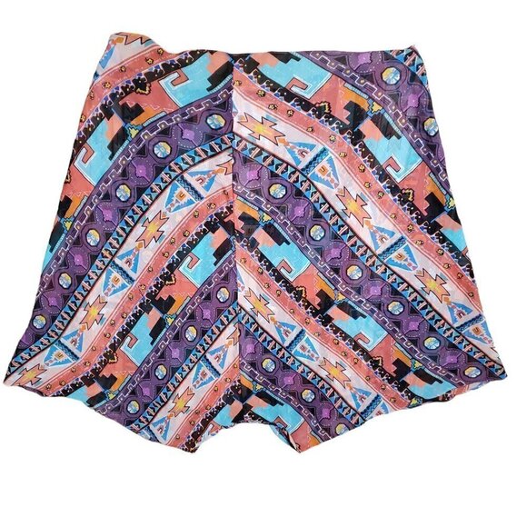 NICOLE by Nicole Miller Womens Multi Geometric Pull-On Shorts Size 8 - Picture 6 of 7